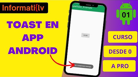 Crear un mensaje  toast Android studio 01|Curso Completo #developer #androidstudio