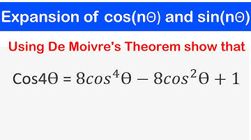 10 - Expansion of Sin (nΘ) and Cos (nΘ) with Solved Examples
