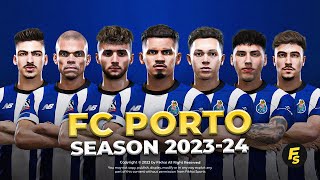 FC Porto Facepack Season 2023/24 - Sider and Cpk - Football Life 2024 and PES 2021