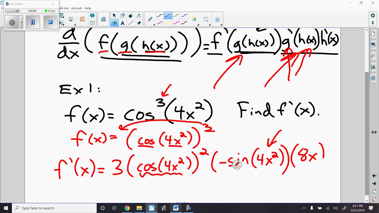 AP Calc Day 17 19 20 More chain Rule - YouTube