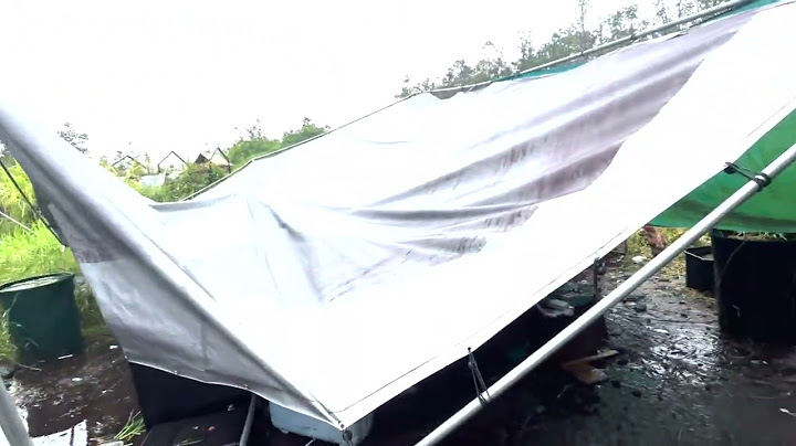 Hurricane Hone Winds Damage Carport in Hawaii County