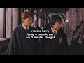 ron and harry being a comedic duo for 3 minutes straight