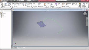 30 Second Tutorials - Autodesk Inventor 2016 - How to do a Sweep