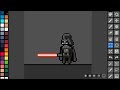 Pixel studio examples lightsaber animation