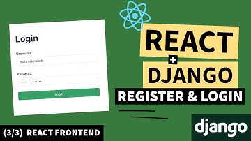 React And Django Secure Authentication #3 | ReactJS Login, Register, Private Routes