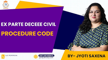 Ex parte decree Civil Procedure Code| order 9 of cpc| order 9 rule 13 cpc| order 9 rule 7 cpc | cpc