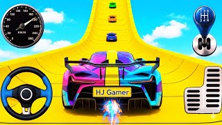 Impossible Crazy Cars Mega Ramp |Extreme Car Stunts Racing Driver Master Simulator Gameplay #racing screenshot 5