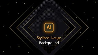 Vector Modern Background Design | Glowing Luxury Background With Stars | Adobe Illustrator