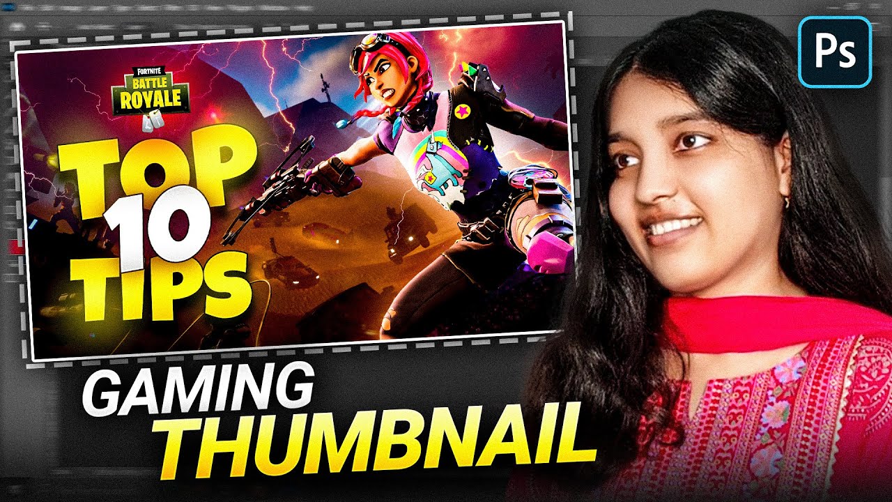 How to Make Gaming Thumbnail in Photoshop - Fortnite Battle Royale