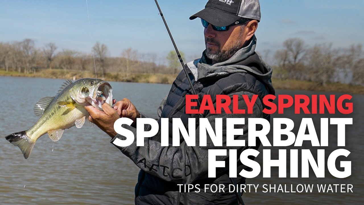 EARLY Spring Spinnerbait Fishing: How to Catch Bass in DIRTY