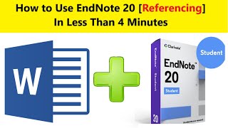 How to Use endnote 20 - YouTube