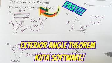 Exterior Angle Theorem  Kuta Software