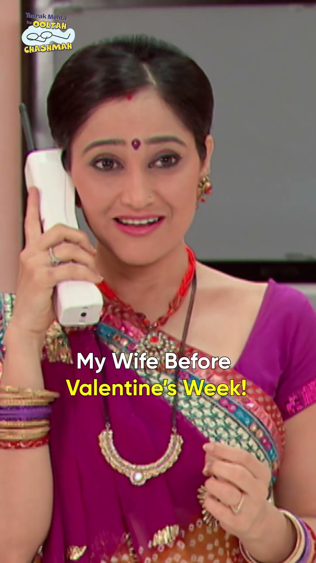 My wife before valentine's week!#tmkoc #relatable #comedy  #funny #valentinesday #funnyvideo #couple