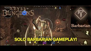 SOLO BARBARIAN GAMEPLAY (HELL MODE) | Abyss Of Dungeons