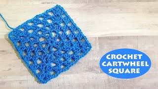 How to crochet a granny cartwheel square? | Crochet baby blanket for beginners | Crochet With Samra