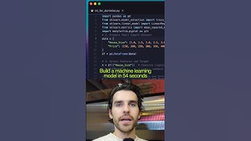 Building a Machine Learning Model in 54 seconds