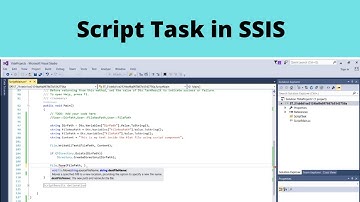18 Scripttaak in SSIS | Scripttaak gebruiken in SSIS