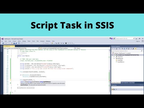 Video: Ce este Scriptul SSIS?