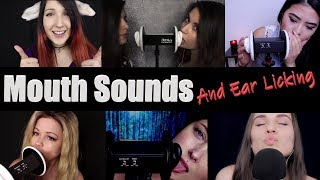 Mouth Sounds and Ear Licking Compilation - ASMR