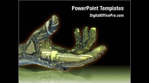 Digital Technology PowerPoint Template Backgrounds - DigitalOfficePro #01112