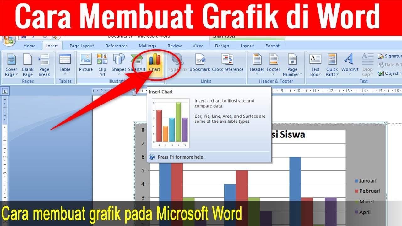 Cara Membuat Grafik Di Word Youtube