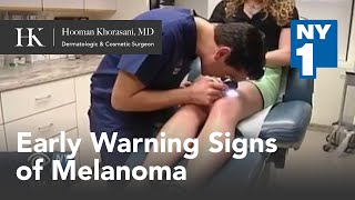 Early Warning Signs of Melanoma on NY1 featuring Dr. Hooman Khorasani
