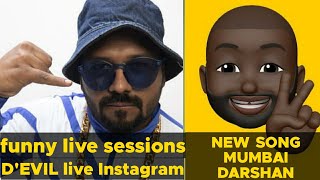 ||D'EVIL INSTAGRAM LIVE||WITH KARAN KANCHAN MUSIC||FUNNY LIVE VIDEO||NEW SONG MUMBAI DARSHAN||