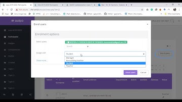 Enroll users for a course in Moodle