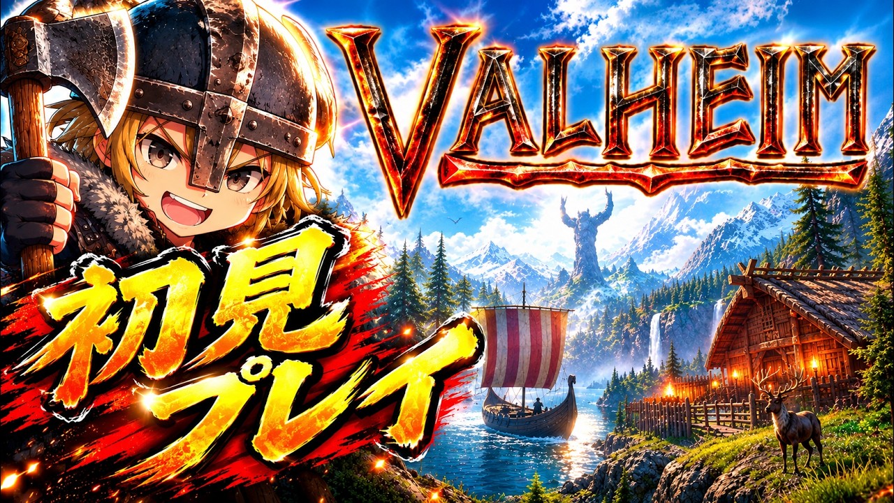【ヴァルヘイム】初めてのサバイバルクラフトゲーム🔨 #valheim #ヴァルヘイム ⚔2026.9.30