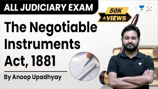 Negotiable Instruments Act, 1881 | All India Judiciary Exams | Anoop Upadhyay | Linking Laws