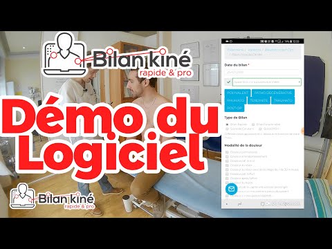 Bilan kiné épaule - démonstration du logiciel Bilan Kiné