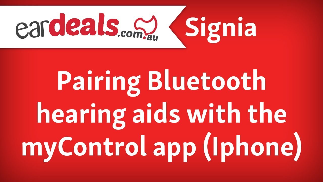 Signia How to pair your Signia made for iPhone hearing aids with myControl app YouTube