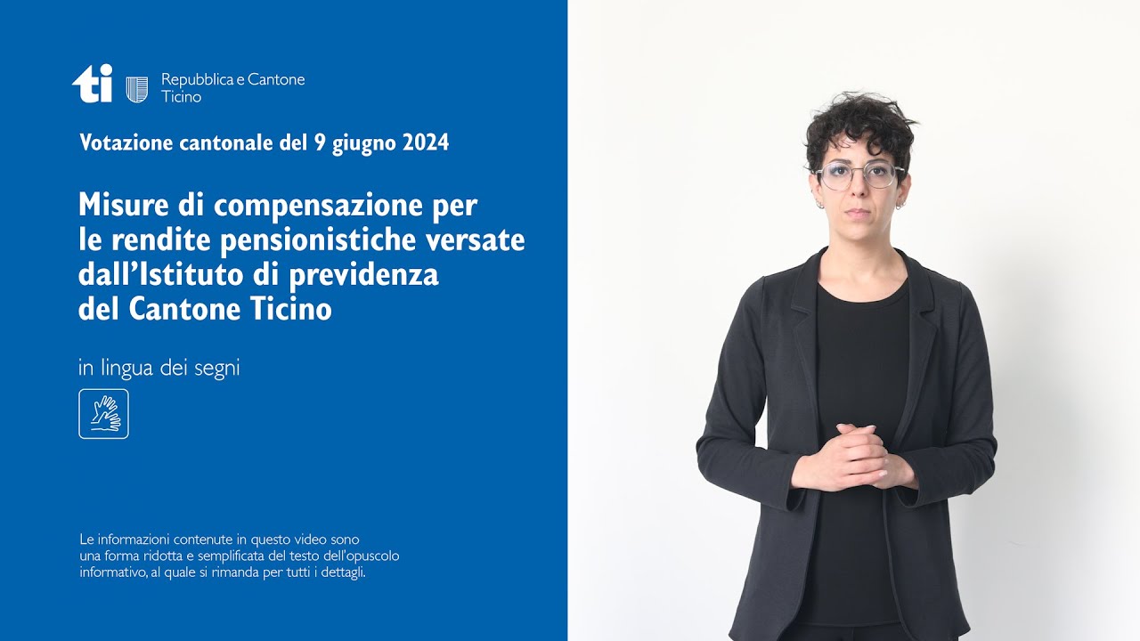 Misure di compensazione IPCT - Votazione del 9 giugno 2024 - Lingua dei segni