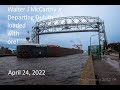 I was released! Big Walt loaded with Iron Ore! The Walter J McCarthy Departing Duluth April 24, 2022