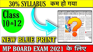 mp board reduced syllabus 2020-21 /mp board reduced syllabus 2020 21 class 12/ mp board new update