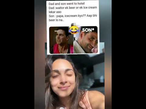 Kiara advani reaction on memes of the night 🌃 #funny #memes #kiaraadvani
