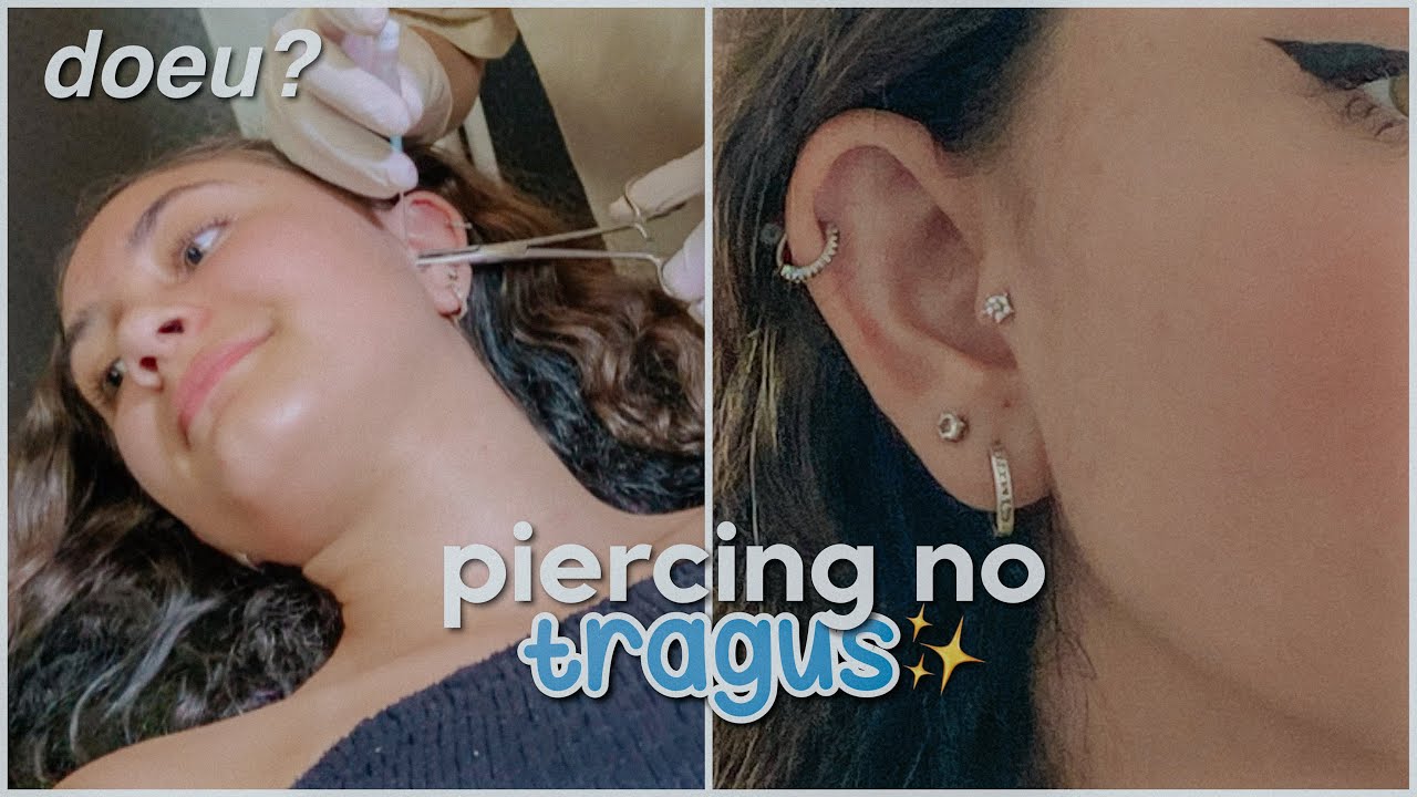 fazendo piercing no tragus - YouTube