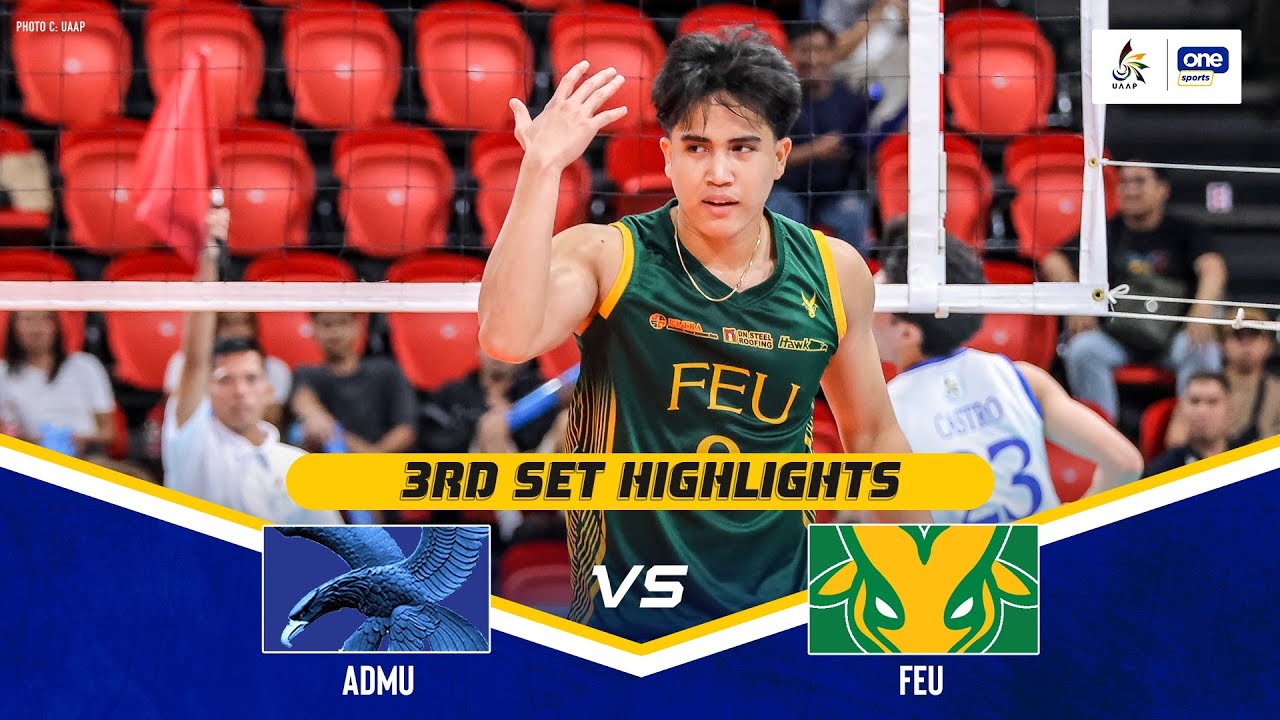 ATENEO vs FEU | SET 3 GAME HIGHLIGHTS | UAAP SEASON 87 MEN’S VOLLEYBALL ...