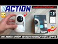 Camera de surveillance rotative des magasins action  test camera rotative 1080p de chez action 