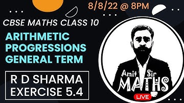General Term | Exercise 5.4 | RD Sharma | Arithmetic Progressions | Class 10 | CBSE | Maths