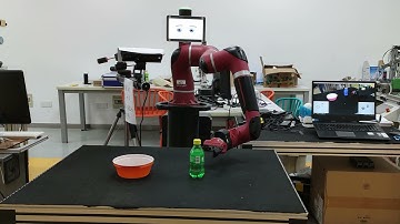 Physical manipulation experiments with a Sawyer Robot and a Kinect 2.0 camera