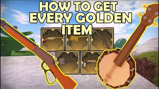 How To Get Every Golden Item The Wild West Roblox