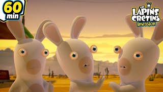 RABBIDS INVASION | 1H The Rabbids can't stop laughing!  | Cartoon For Kids