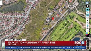 Evacuations Underway After Brush Fire Breaks Out In El Cajon