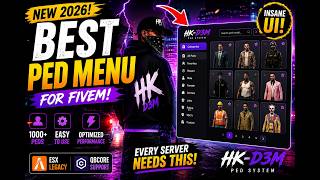 NEW! HK-D3M Ped System | The BEST FiveM Ped Menu for ESX & QBCore (2026)