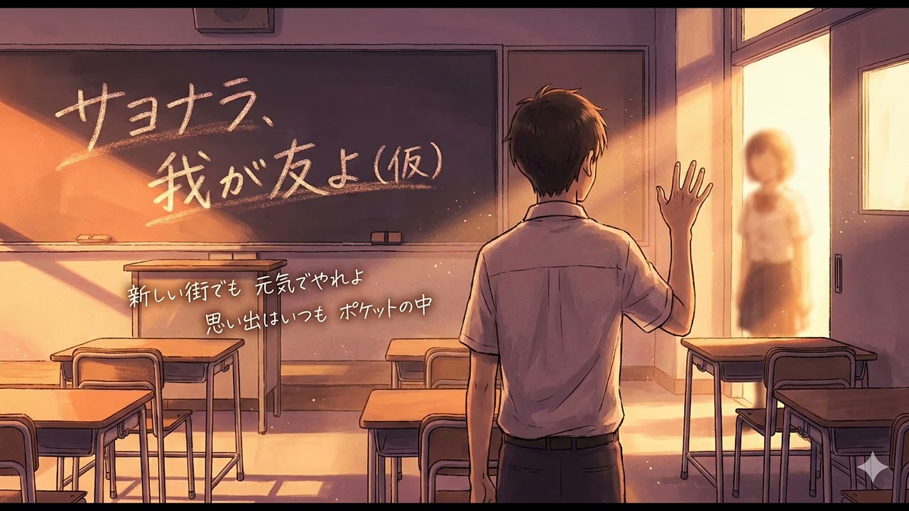 【オリジナル曲】Suno AI『サヨナラ、我が友よ(仮)』