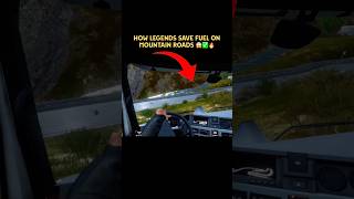 How legends save fuel ⛽️on 🏔️Mountain roads 🛣️ new trick #trending #trucksimulator #gaming