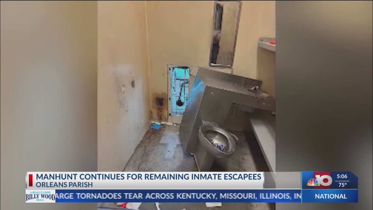 NBC 10 News Today: Manhunt continues for remaining Orleans Parish inmate escapees
