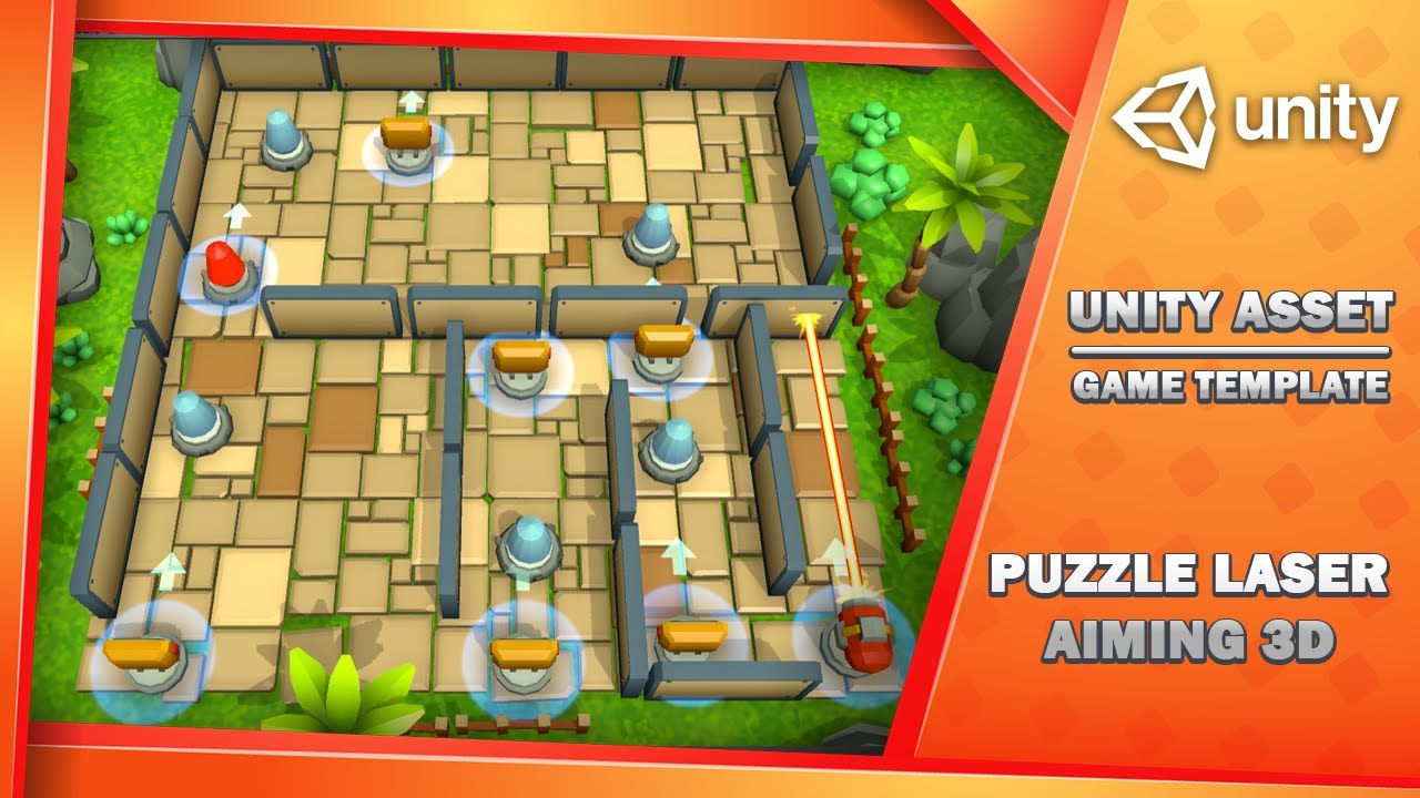 Puzzle Laser Aiming 3D - Game Template, video preview 8