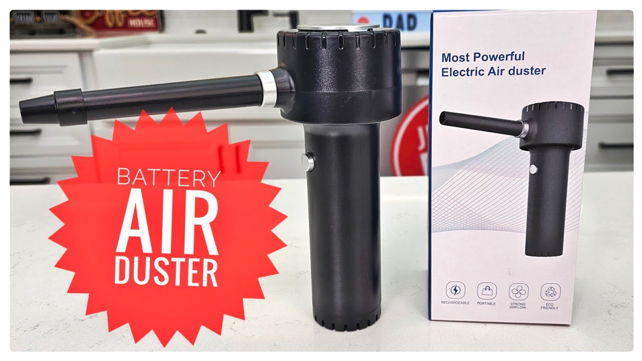 Electric Air Duster Review Great For Cleaning Keyboard! YouTube